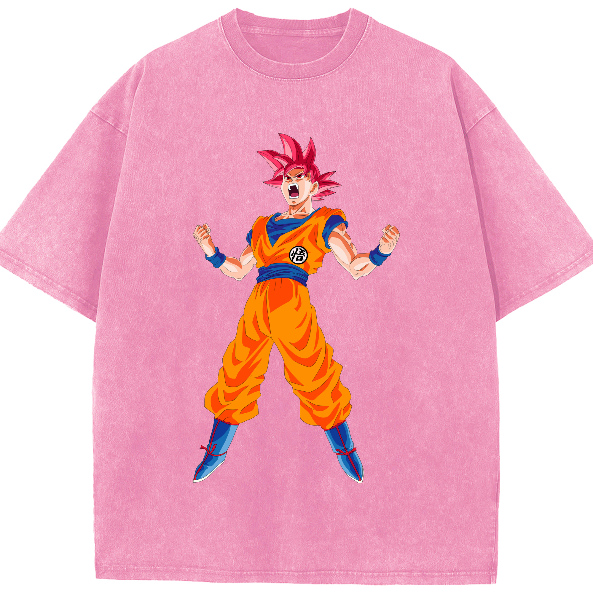 ドラゴンボール 孫悟空（そん ごくう）Son Goku カカロット DRAGON BALL Kakarotto 綿100% ヴィンテージ風 半袖Tシャツ（フロントプリント）